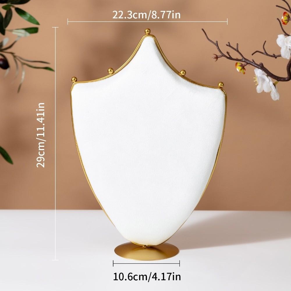 Crown Shaped Necklace Display Holder Metal Base Jewelry Organizer Store Window Display