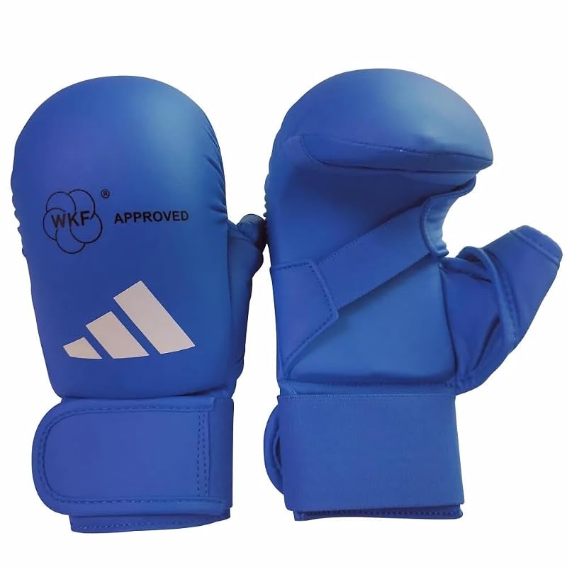 adidas Karate Fist Protector with Thumb, 2.0, WKF Approved // Adidas Fist Protector, World Karate Federation Approved (Red, X-Small)