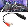 XLR Female to 2 RCA Female Y Splitter Cable 3pin Dual RCA to 1 XLR Female to Female Cable for Microphone Mixer Amplifier