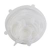 6Pcs BPA Free Reusable Silicone Preservation Covers Airtight Stretch Universal Lids for Leftover Food Storage