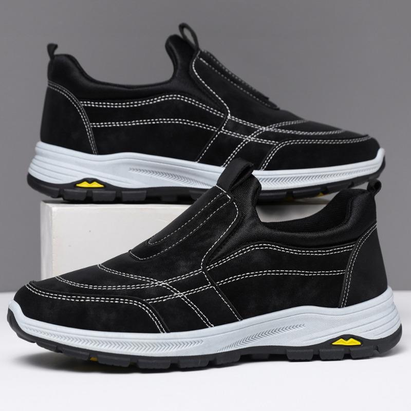 Men's shoes spring new versatile single shoes hiking shoes soft sole casual trend walking shoes