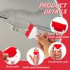 3D Printed Detachable Scraper Tile Cleaning Knife With Short Plastic Handle Multi-Purpose Home Cleaning Tool