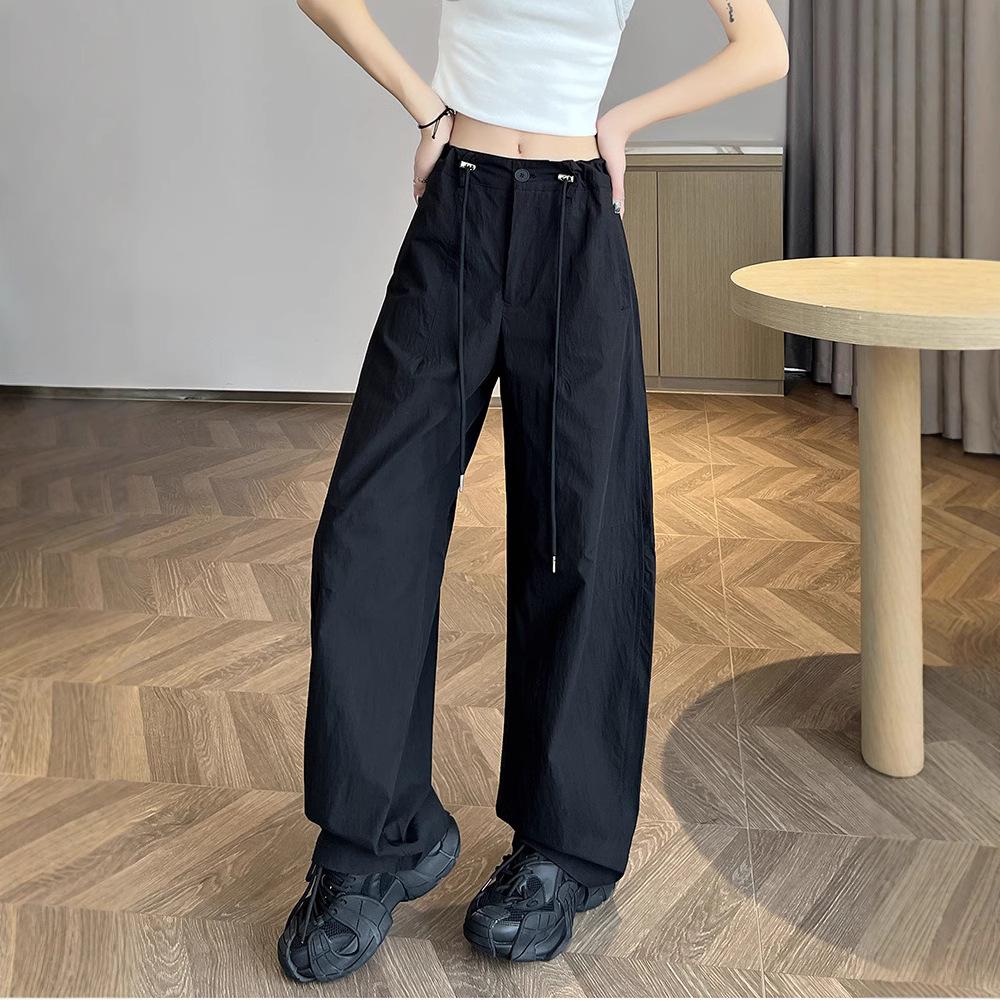Frühling und Sommer Neue Schnelltrocknende Amerikanische Weitbein-Hose
