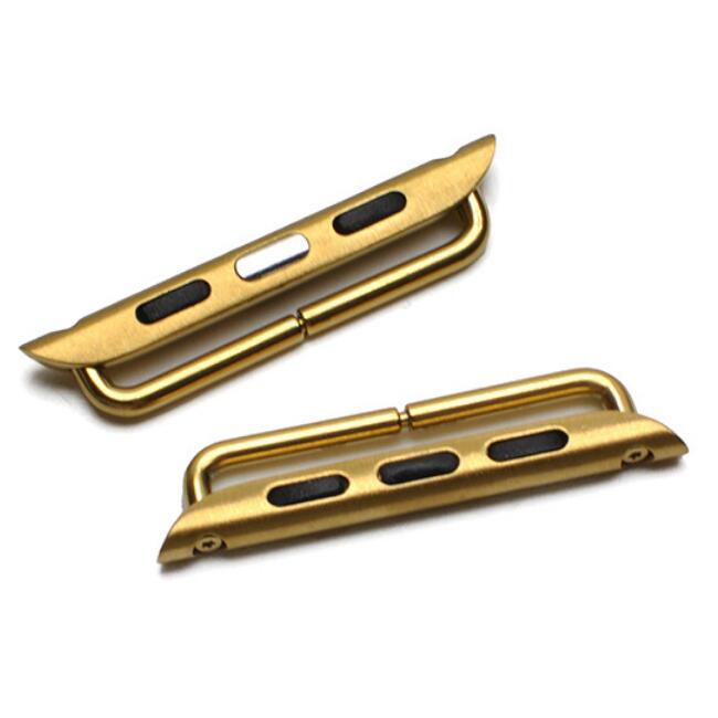 

2 шт./1 шт. Ремешок для часов Apple Комплект переходников для подключения Iwatch 8 7 6 SE 5 4 3 2 1 Адаптер Пряжка для 38 40 42 44 45 мм 42/44/45/49mm золотой