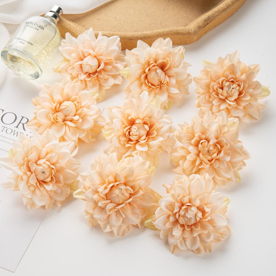 5/10Pcs Artificial Flowers Silk Chrysanthemum DIY Gifts Box Scrapbook Wedding Arch Home Garden Decor Christmas Wreaths Clearance