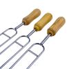 6pcs Stainless Steel U-Shaped Barbecue Brazing Fork Needle Grilling Skewers BBQ Tools