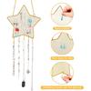 Jetec 2 Pcs Earring Wall Holder Wall Mounted Organizer Hanging Stand Decorative Diamond Grid Shape Jewelry Display Rack with Hanging Hooks for