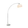 Lampadaire - brilliant - vessa - 166x122x30cm - e27 60w - blanc et chrome - métal et plastique