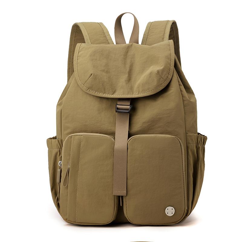 Waterproof Nylon Lightweight Large Capacity Multi-Pocket Backpack Women's Outdoor Travel Backpack