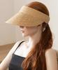 Tatiana Muted Natural Raffia Sun Visor Ht8177 Natural Beige