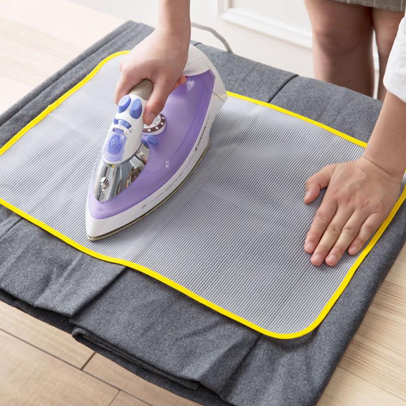 Heat Resistant Ironing Sewing Mesh Cloth Protective Insulation Pad Home Ironing Board Mat Anti-Scalding Tools Random Color