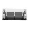 2 Pcs Golf Ball Display Stand Acrylic Metal Golf Ball Holder for Home Study Living Room Office Sports Center