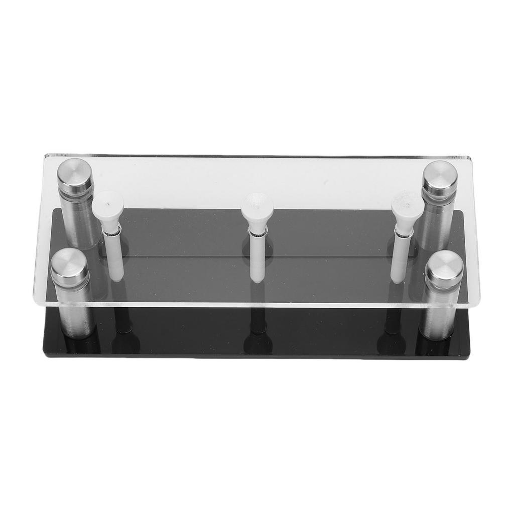 2 Pcs Golf Ball Display Stand Acrylic Metal Golf Ball Holder for Home Study Living Room Office Sports Center