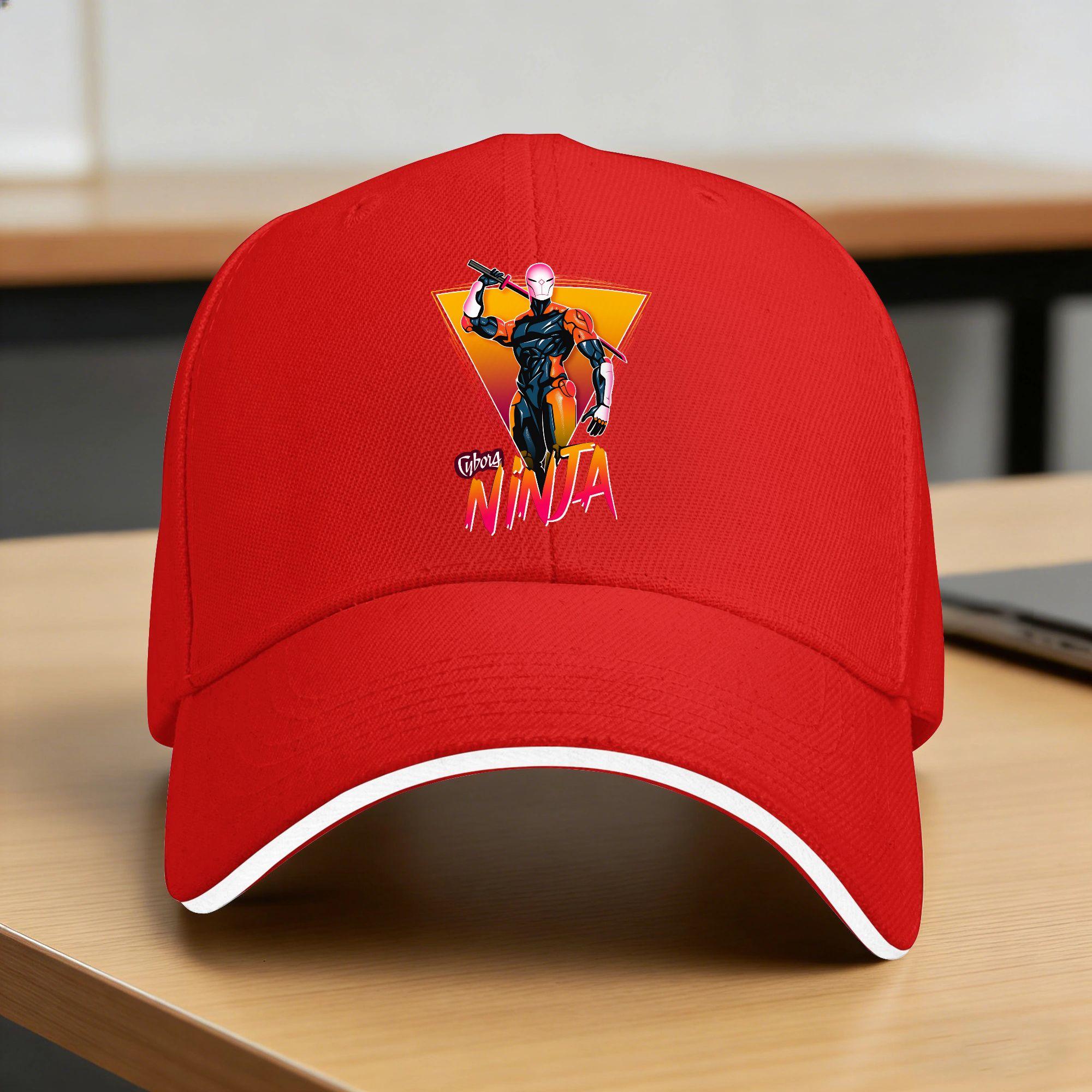 Metal Gear Solid Gray Fox Cyborg Ninja Baseballkappe Wandern Angeln Y2K Lustig Unisex-Teenager Verstellbare Baseballkappen One Size red