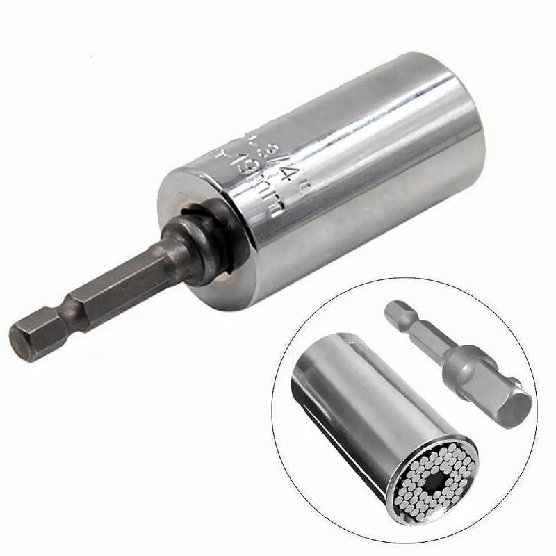 Universal Torque Wrench 7-19mm Socket Head with Multifunction Universal Sleeve for Precision Work