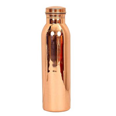 Wasserflasche – 600 ML, Reine Kupferflasche für ayurvedische Gesundheitsvorteile, , Yoga, Reisen, Büro und als Geschenk, Set aus 1