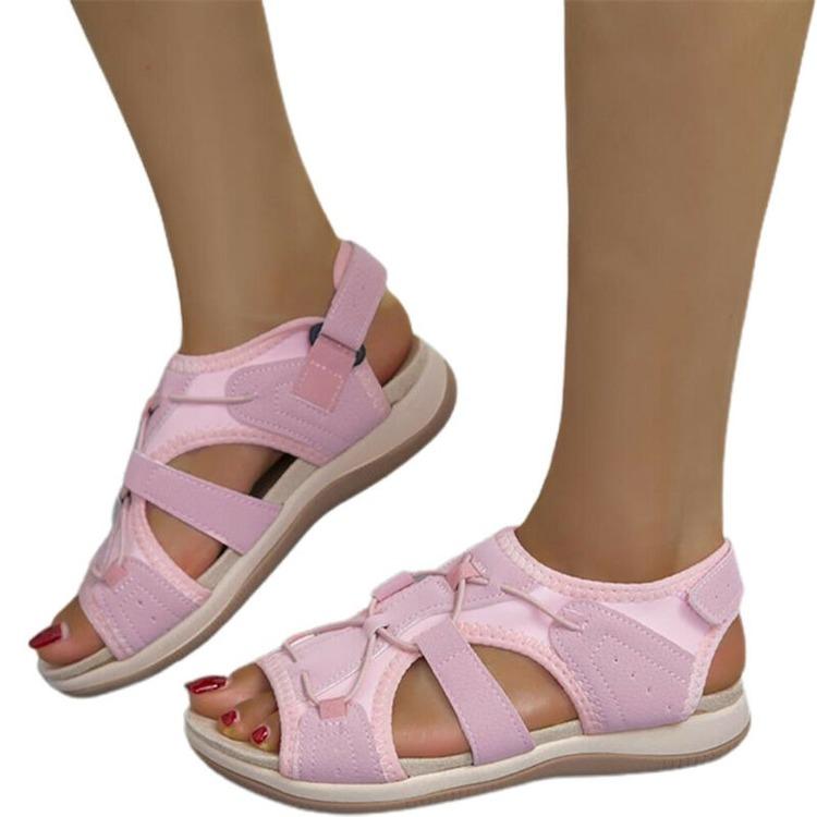 Ladies Casual Flatform Sandals Peep Toes Beach Footwear Soft Comfy Summer Shoes