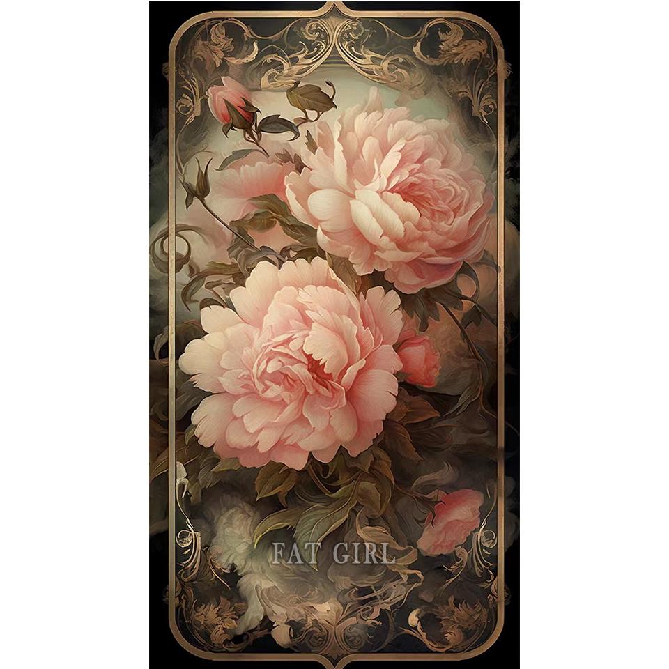 Retro Poppy Flower Diy Diamond Paintings New Collection 2023 Peony Cross Stitch Kit Full Drill Mosaic Large Size Home Decoration