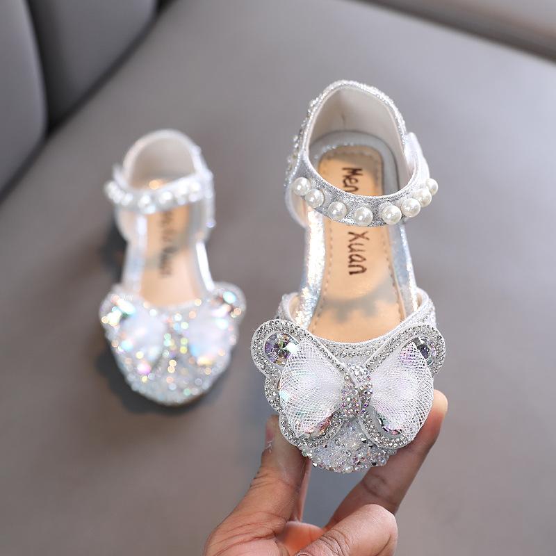 

Весна/Лето детские корейские туфли для танцев маленькие/средние/большие детские туфли на одном каблуке туфли для выступлений кожаные туфли принцессы туфли для выступлений 21 серебряный