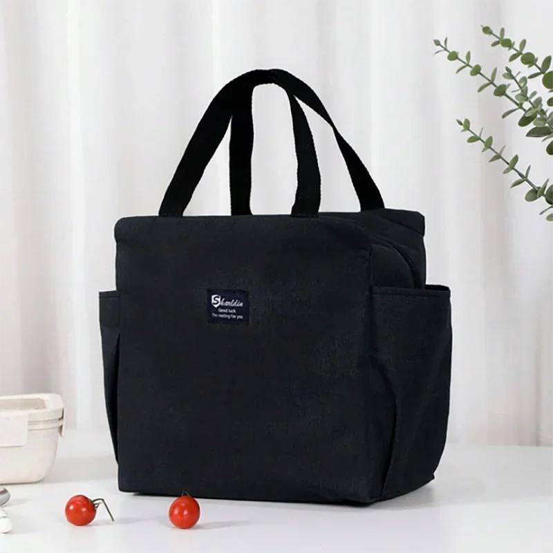 Multifunctional Zipper Thermal Lunch Bags For Women Large Capacity Waterproof Portable Cooler Bag Box Insulated Picnic Food Bag