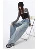 La Chapelle 2025 Women's Loose Wide-Leg Jeans - Summer High Street Style