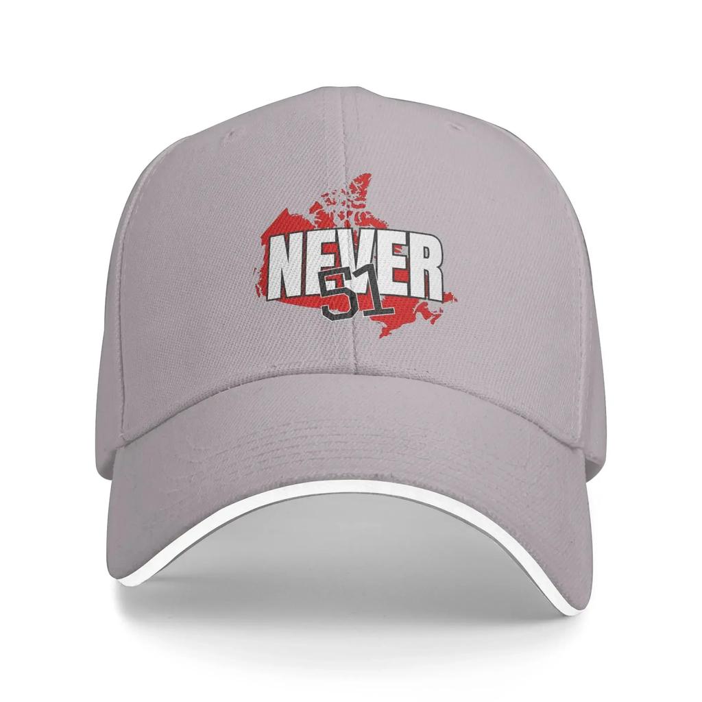 NEVER 51 Baseball Cap Bold Canadian Hunting Camping High Quality Hip Hop Hats Women Men Fitted Retro Print Snapback Cap