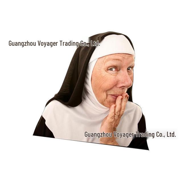 3D Funny Celebrity Rear Window Car Sticker: Queen Elizabeth & Pope Francis Illusion