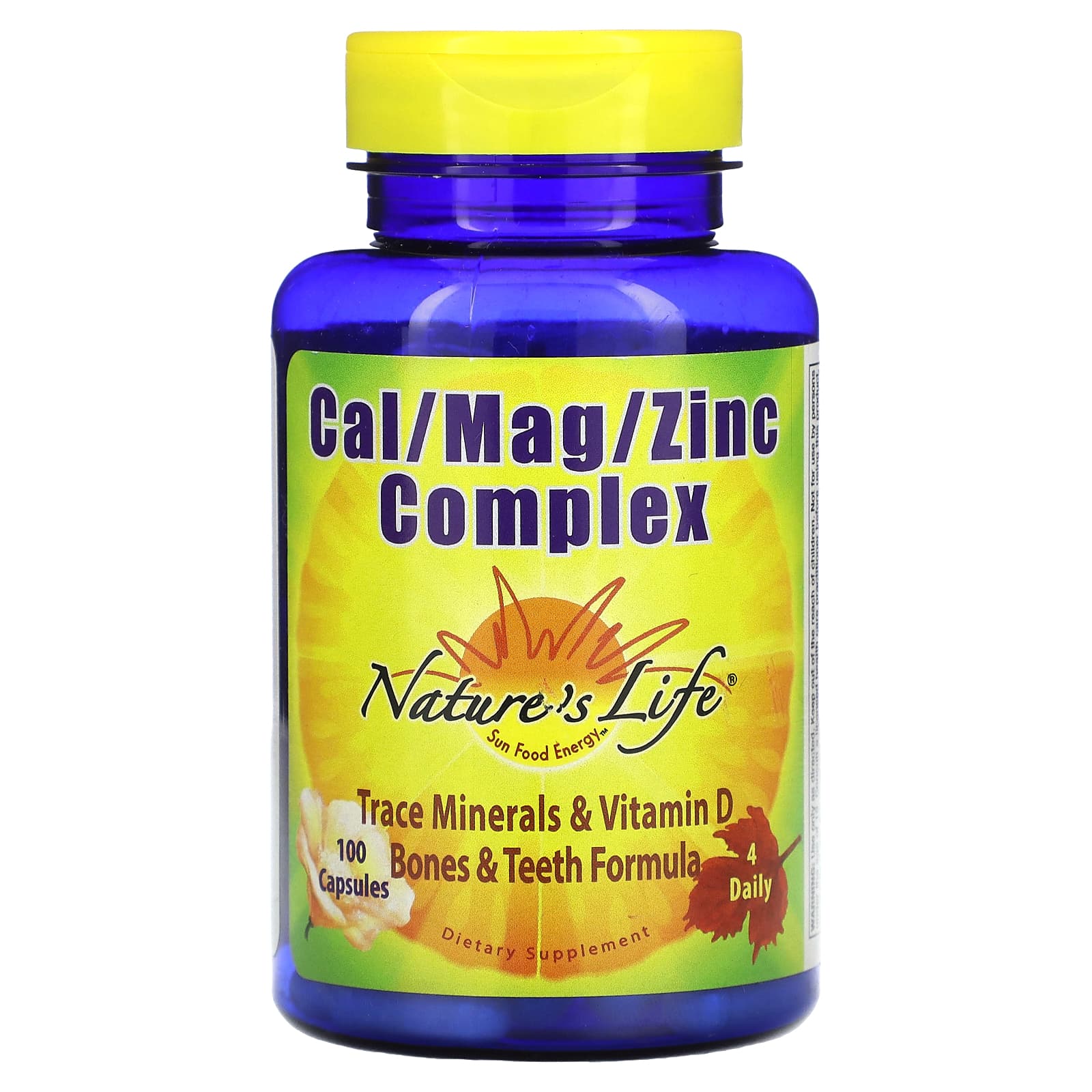

Nature S Life, Cal/Mag/Zinc Complex, 100 Capsules
