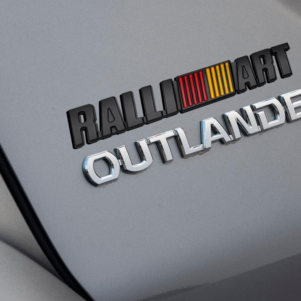 3D Metall RALLIART Frontgrill Emblem Auto Karosserie Kofferraum Dekoration Aufkleber für MITSUBISHI Lancer Competition Outlander ASX Xpander
