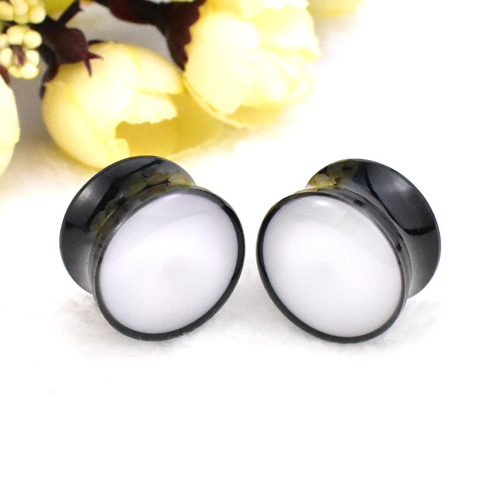 

6-42 мм акриловые ушные манометры, туннели и заглушки, расширители ушей, шпильки, растягивающиеся украшения для пирсинга в ушных туннелях 6mm белый