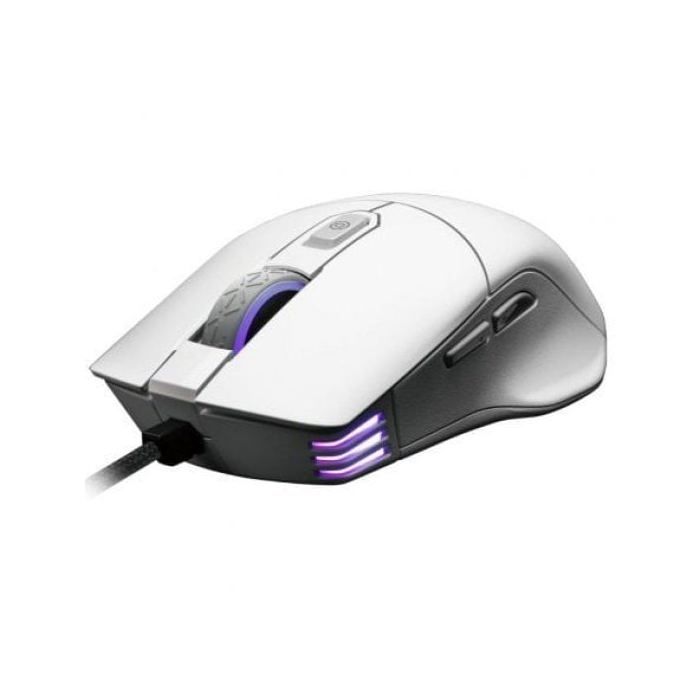 EVGA X12 Ratón Gaming Blanco 16000 DPI 8 Botones RGB Paracord