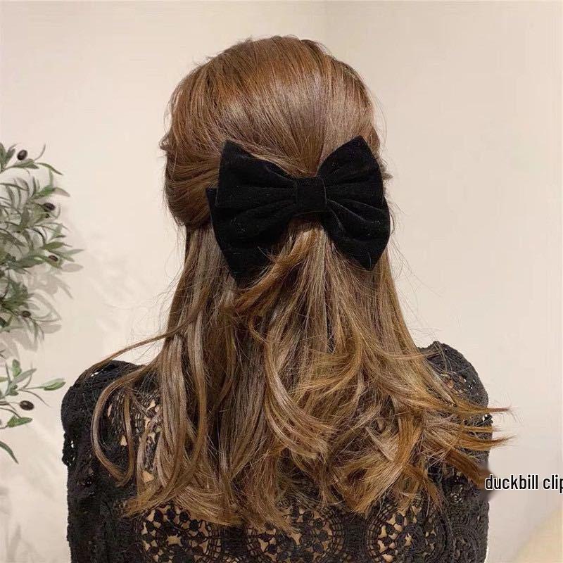 Velvet Big Bow Hair Tie: New Chinese Style Women's Hair Accessory