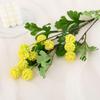 Baihuabang 12 Dandelion and Chrysanthemum Artificial Table Tennis Flower Ornaments with Golden Ball Decor.
