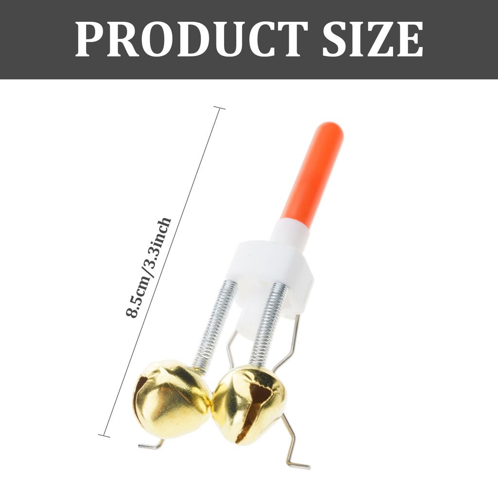 Night Fishing Rod Fish Bites Baits Alarm Fishing Bells Clip with LED Light Fishing Bites Alarm Indicator On Fishing Rod