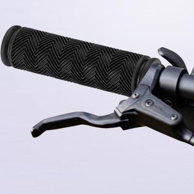 2pcs Wavy Rubber Bike Grips with Dual Openings Comfortable Handlebar Covers for MTB Fixie Road Bicycles Bicycle Parts