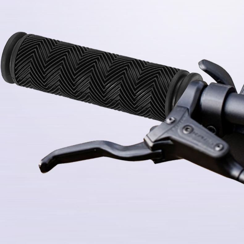 2pcs Wavy Rubber Bike Grips with Dual Openings Comfortable Handlebar Covers for MTB Fixie Road Bicycles Bicycle Parts