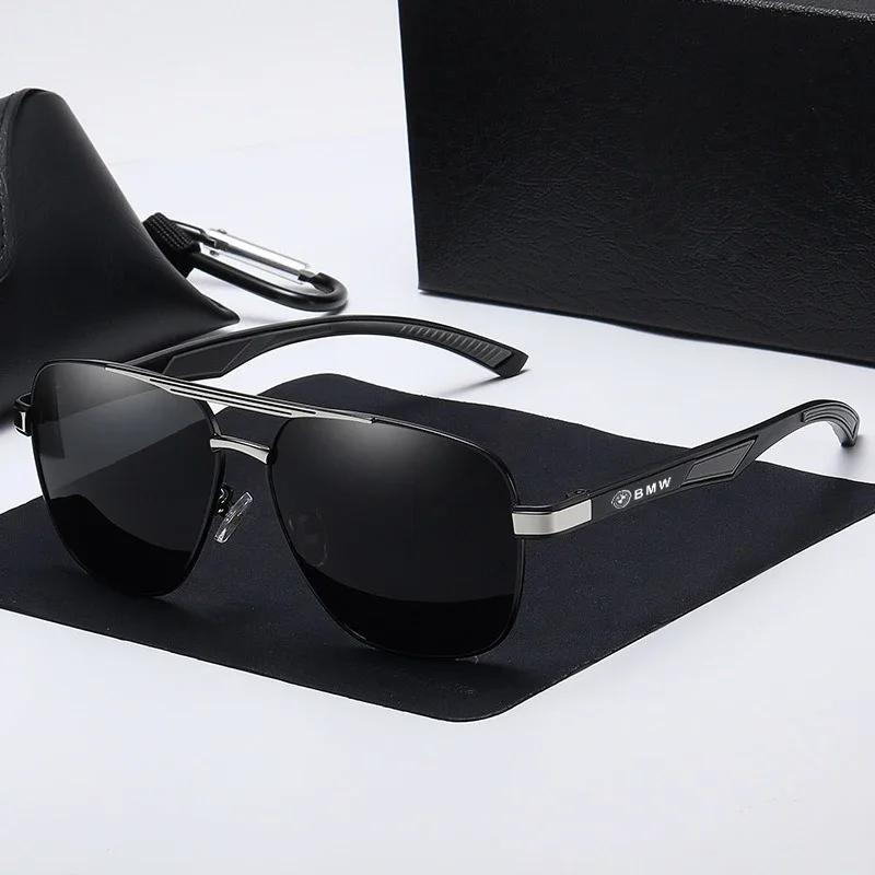 Car Sticker Hot 2025 For BMW 50th Emblem Goggles Polarized Pilot Sunglasses Men Women Driving Fishing Outdoor Sports Beach Sun G