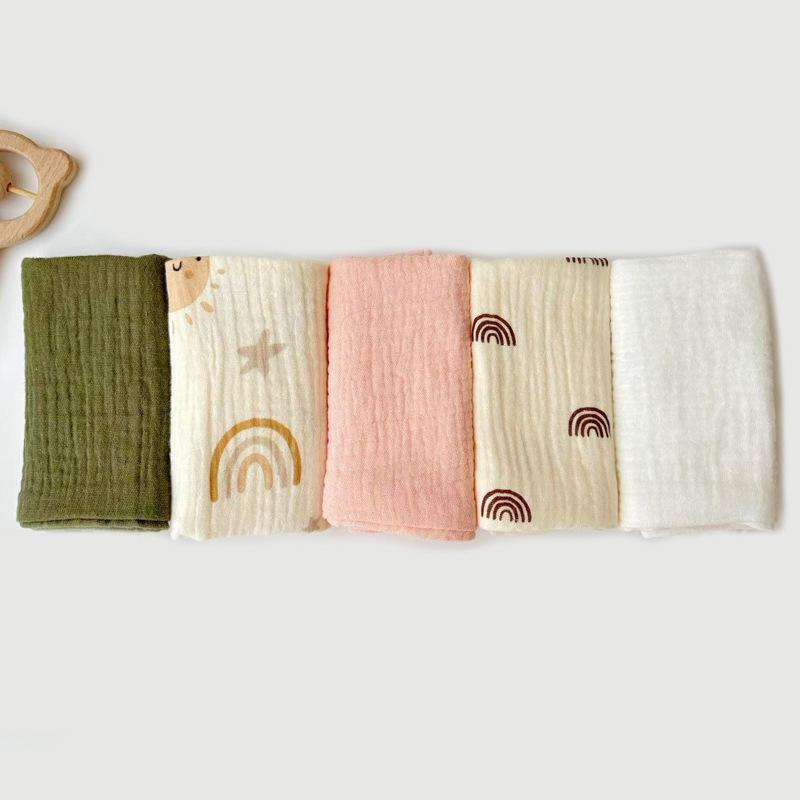 Baby Mullwaschlappen und Taschentuch aus reiner Baumwolle