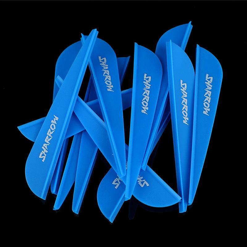50Pcs 3 Inch Archery Arrow Feather Feather Rubber Vanes Fletching For Aluminum Fiberglass Carbon Arrow Shaft Accessories
