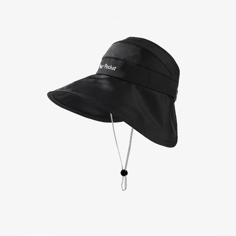

Style Versatile Hat Minimalist Solid Color Womens Breathable Sunshade Hatscaps чорний