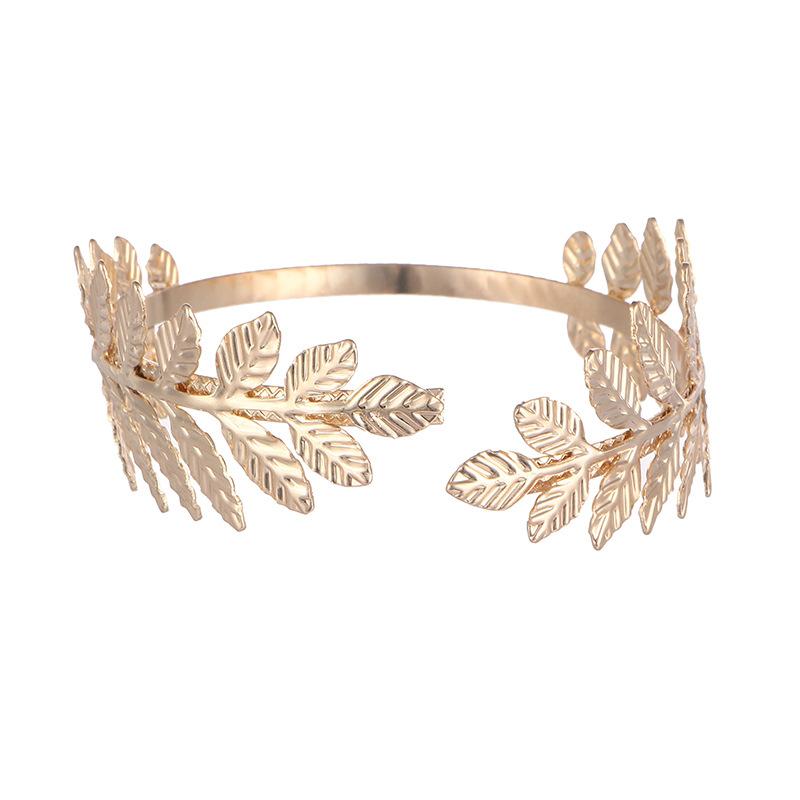 Baroque Retro Note Multi Layer Bracelet, Metal Open Cuff Arm Ring