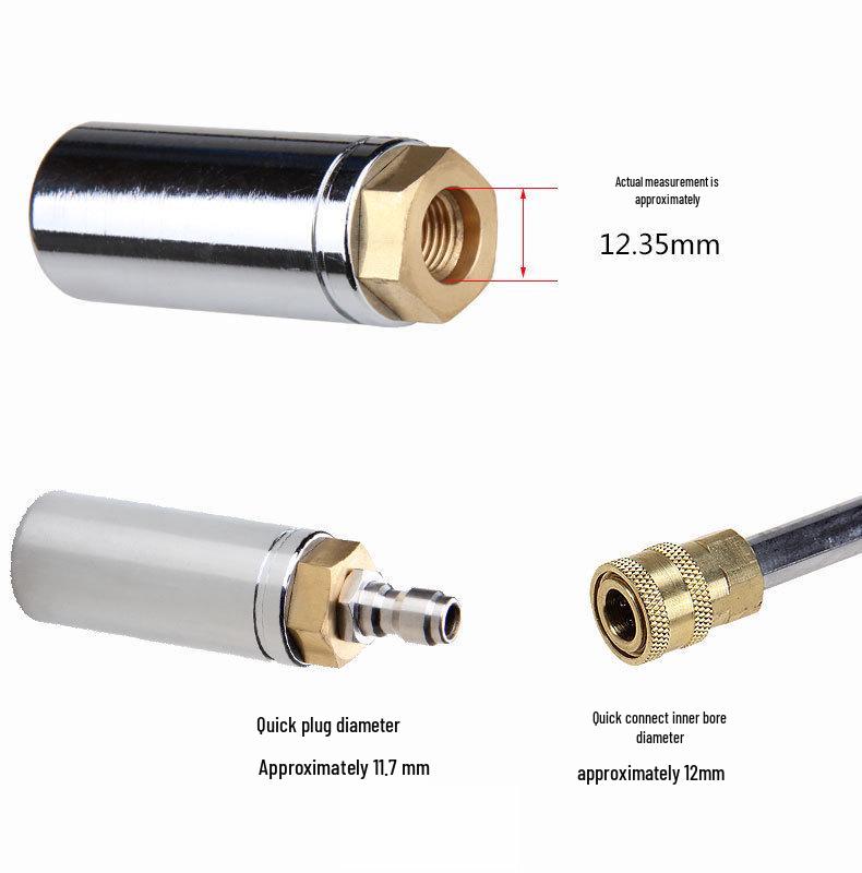 High-Pressure 360° Rotating Car Wash Nozzle for Road Cleaning & Bark Stripping