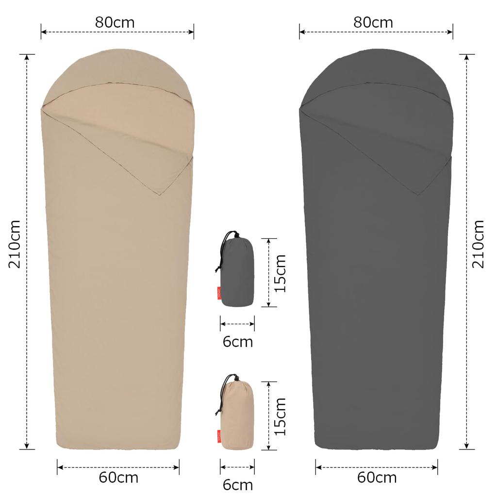 Mapleaf Inner Inner Ultra Quick Shruff Travel Staying in a Mountain Mountain Disaster Sleeping in a Storage Bag Fully Washable Sheet, Shruff,