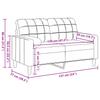 Vidaxl 2-Osobowa Sofa Z Poduszkami, Ciemnoszara, 120 Cm, Aksamit