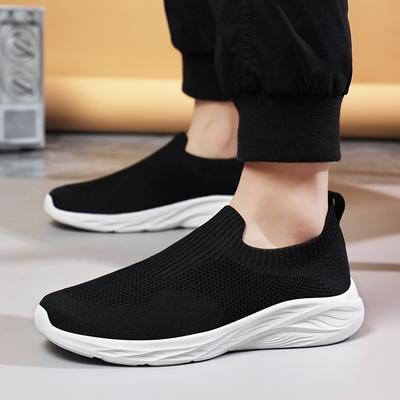 Herrenschuhe in Übergröße atmungsaktive einteilige Freizeitschuhe aus Fliegenstrick leichtgewichtige sportliche Freizeitschuhe zum Laufen 9-8