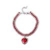 Pet Diamond Necklace Heart Diamond Pendant Collar, Neck Ring Cat Jewelry Teddy Small and Medium Dog Collar