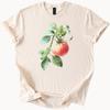 Tomatenpflanze Aquarell Grafik T-Shirt Botanischer Garten Kunst T-Shirt Naturfreund Geschenk Tomaten Illustration Weiches Baumwollhemd