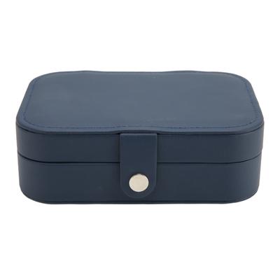 Scatola Portagioie in PU Pelle Grande Capacità 2 Strati Custodia Organizer da Viaggio per Anelli