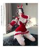 Santa Sexy Cosplay 5 Piece Set Reindeer Free Size New Year Performance Event Costume Sexy Red Cute Temptation Christmas Popular Cosplay [harukita]