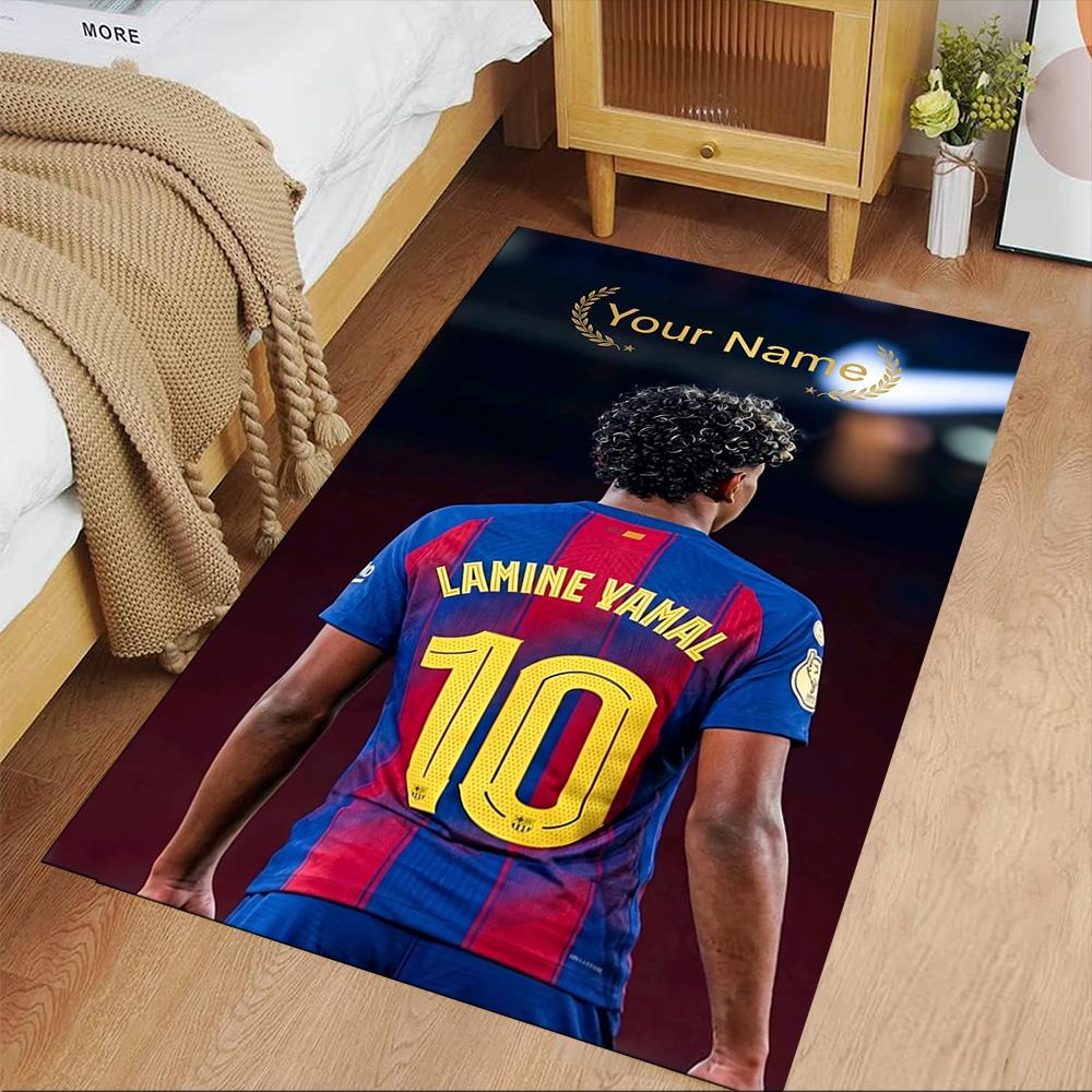 Yamal Anpassbares Namens-Teppichdesign für Schlafzimmer, Flur, Spielzimmer, Spielraum, Rutschfester Teppich, Dekorieren von Büros, Geburtstags-/Weihnachtsgeschenk